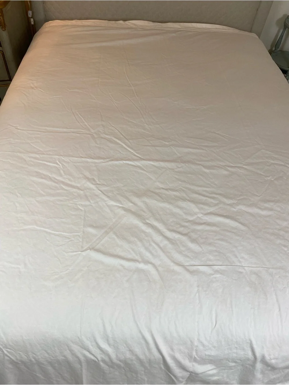 Liz Claiborne Cream King flat sheet Egyptain cotton luxurious tc 600